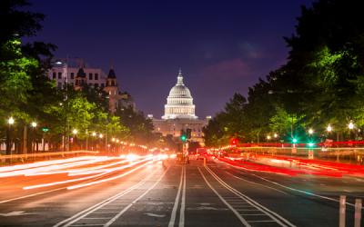 United States Capitol at night