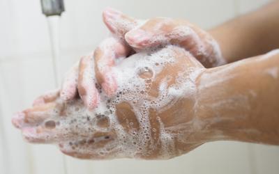 Washed hands