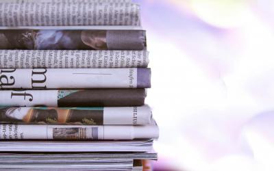 Stack of newspapers